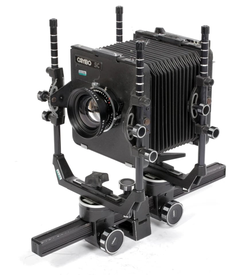 CAMBO SC 4x5カメラ Cambo SC 4X5 monorail camera w/ Schneider MC 210mm lens + FILM +